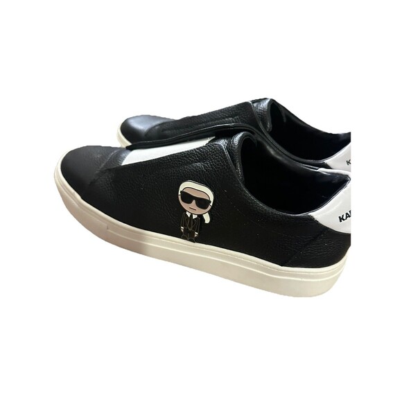 KARL LAGERFELD MENS BLACK TENNIS SHOE KL211370 BLK 8M - Picture 6 of 11